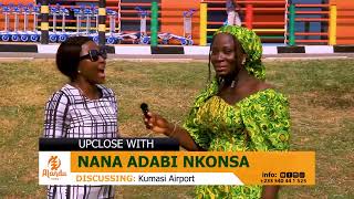 OHEMMA PRAISES OTUMFUO AND NANA ADDO OVER GREATER KUMASI AIRPORT