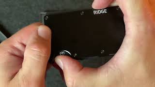 Ridge Wallets for Men,  Slim Minimalist Wallet For Men, Unboxing and first impressions of the Ridge