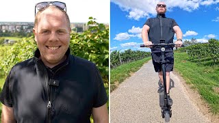 VMAX VX4 GT - Tour durch Weinberge (Steigungstest) mit dem Vollgefederten E Scooter (2024)