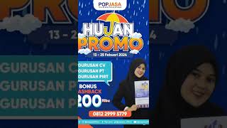 Nah kesempatan untuk kamu ngurus legalitas di pop jasa karna ada promo yang menarik!!#shortsvideo