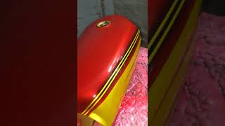 Honda 125 Motorcycle fuel tank Colour Design| Bike | Custom Paint #bike #automobile #honda