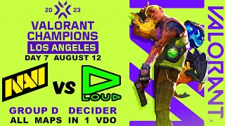 NAVI vs LOUD - VALORANT Champions 2023 -  Los Angeles - Groups Day 7