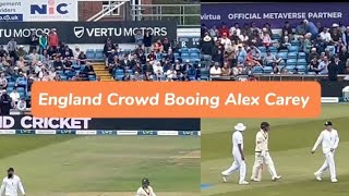 England Crowd Booing Alex Carey in Headingley Test|| Barmy Army chants on Alex Carey