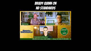 Brady Quinn On Notre Dame Standards☘️ #shorts