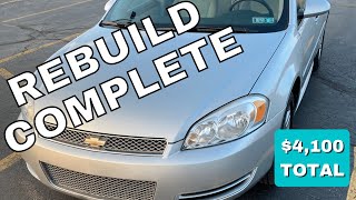 Copart Rebuild Complete!! | 2012 Chevy Impala Rebuild Part 6