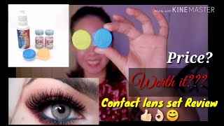 Contact lens set Unboxing Shoppee