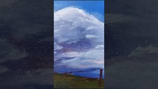 How can you paint cloudy landscape? #artshorts #youtubeshorts #cloud #landscapepainting #artdream