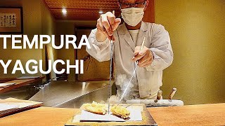 TEMPURA RESTAURANT You Should Visit on YOUR TRAVELS to TOKYO!：Tempura Yaguchi【Omakase】【tokyo vlog】