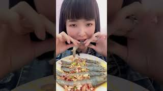 ASMR Eating, Eating Shrimp and Snail