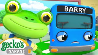 Barry The Bus NEEDS GECKO! | Max the Monster Truck | Truck and Bus Cartoon | Gecko's Garage