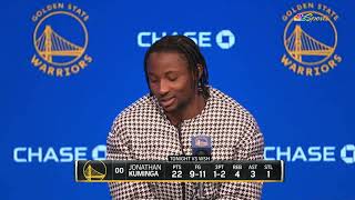 Jonathan Kuminga Postgame Interview | Golden State Warriors beat Washington Wizards 129-118