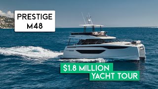 $1.8M - 2024 Prestige M48 Luxury Catamaran Yacht Walkthrough