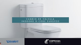 Cambio de válvula de descarga de inodoros Duravit tipo europeo