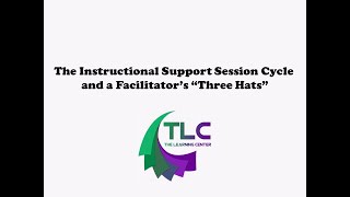 The Instructional Support Session Cycle and a Facilitator's Three Hats