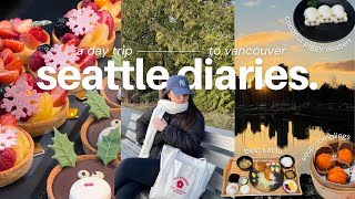 seattle diaries | cafe hopping, vancouver day trip, baking homemade bread, entryway updates