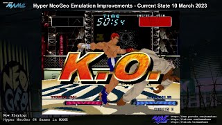 MAME - Hyper NeoGeo 64 - Current State of Progress 10th March 2023 (no commentary)