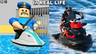 WATER BARRY'S PRISON RUN IN REAL LIFE Obby New Update Roblox - All Bosses Battle FULL GAME #roblox