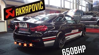 Most loudest BMW ///M4 in the world 😱😱 full Akrapovic exaust and 650BHP