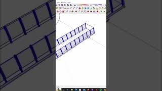 How to: spiral staircase with Sketchup #shorts