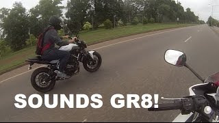 Yamaha MT07 Akrapovic Full System FLYBY (RAW)