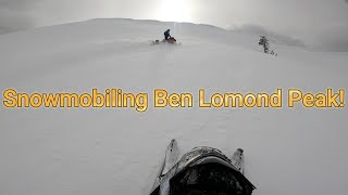 Snowmobiling on Ben Lomond Peak in Ogden Utah!