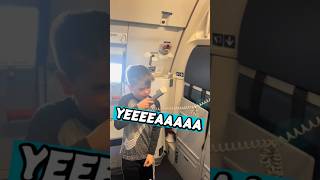 This Little Boy Took Over the Plane's PA System! 😲✈️ #shorts #shortvideo #shortsfeed #shortsfeeds