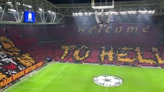 29/05/23 Galatasaray's stadium wide tifo against Manchester United in the UCL