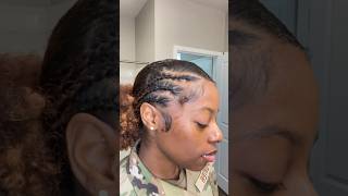 Military Hairstyle #curlyhairstyles #curlyhairroutine #naturalhairstyles #militarystyle