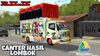 MOD BUSSID TERBARU TRUCK CANTER HASIL LOMBOK FREE DOWNLOAD