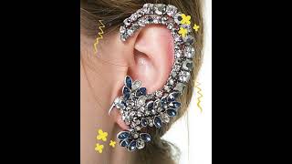 Ear Climber Ear Cuff Statement Earrings Boho Renaissance Medieval Costume