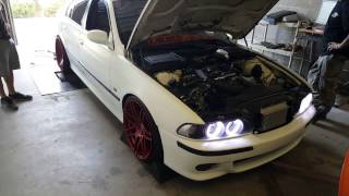 VF Supercharged E39 540i On the Dyno W/MEAN Exhaust Sounds!