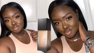 GOLDEN ORANGE SPRING MAKEUP + TESTING HUDA BEAUTY FAUX FILTER LUMINOUS MATTE FOUNDATION