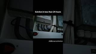 EVICTION in less than 24 hours for tampering #landlord #eviction #fire #zerotolerance #property