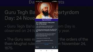 Guru Tegh Bahadur's Martyrdom