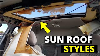 Sunroof Floating Headliners | TWO STYLES OF SUN ROOF