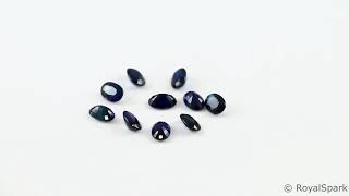 Blue sapphire Teal sapphire Oval cut 6X4mm 0.6 carat natural loose gemstone heat treated