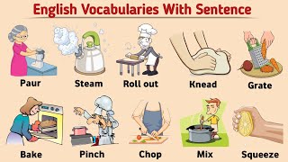 Kitchen Vocabularies With Sentences |⭐ English Vocabulary With Examples And Pictures