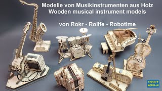 Musikinstrumente/Musical instruments - Holzmodell / Wooden model