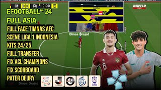 PES ASIA PPSSPP 24 Update kits, face squad AFC, Keren parah 🔥👍,GRAPICH HD