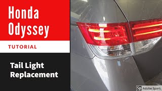 Honda Odyssey Tail Light Replacement - Turn Signal/Brake Bulb Fix