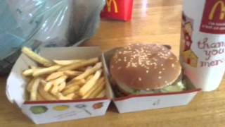 VLOG #3 McDonalds Big Mac Fries And Sprite