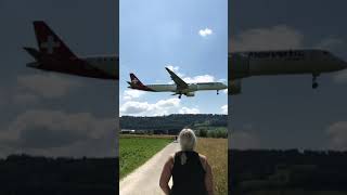 Helvetic Airways E195-E2 HB-AZJ landing in Bern