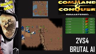 /Command & Conquer Remastered/ (Skirmish) 2VS4 BRUTAL AI  I Tiger Core I