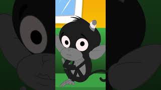 Cinque Scimmiette Canzone Per Bambini #shorts #ytshorts #fun #music