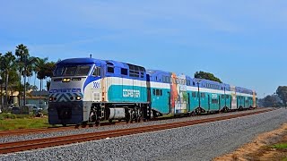 Oceanside, CA - Highspeed Surfliners, Coasters and massive K5LA shows