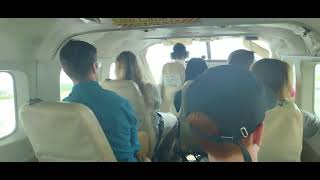 Bird's eye view over Belize,  Belize flight  to Belize airport VID 20230414 094345726