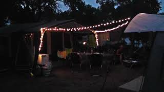 Abendstimmung am Jamet Faltcaravan - Campingplatz Romantica