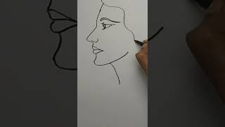 Draw female face