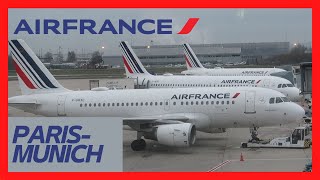 Excellent AIR FRANCE flight from Paris to Munich! + Business Lounge Terminal 2F! FLIGHT REVIEW