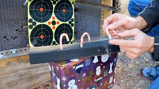 Candy Cane Target Shooting Challenge